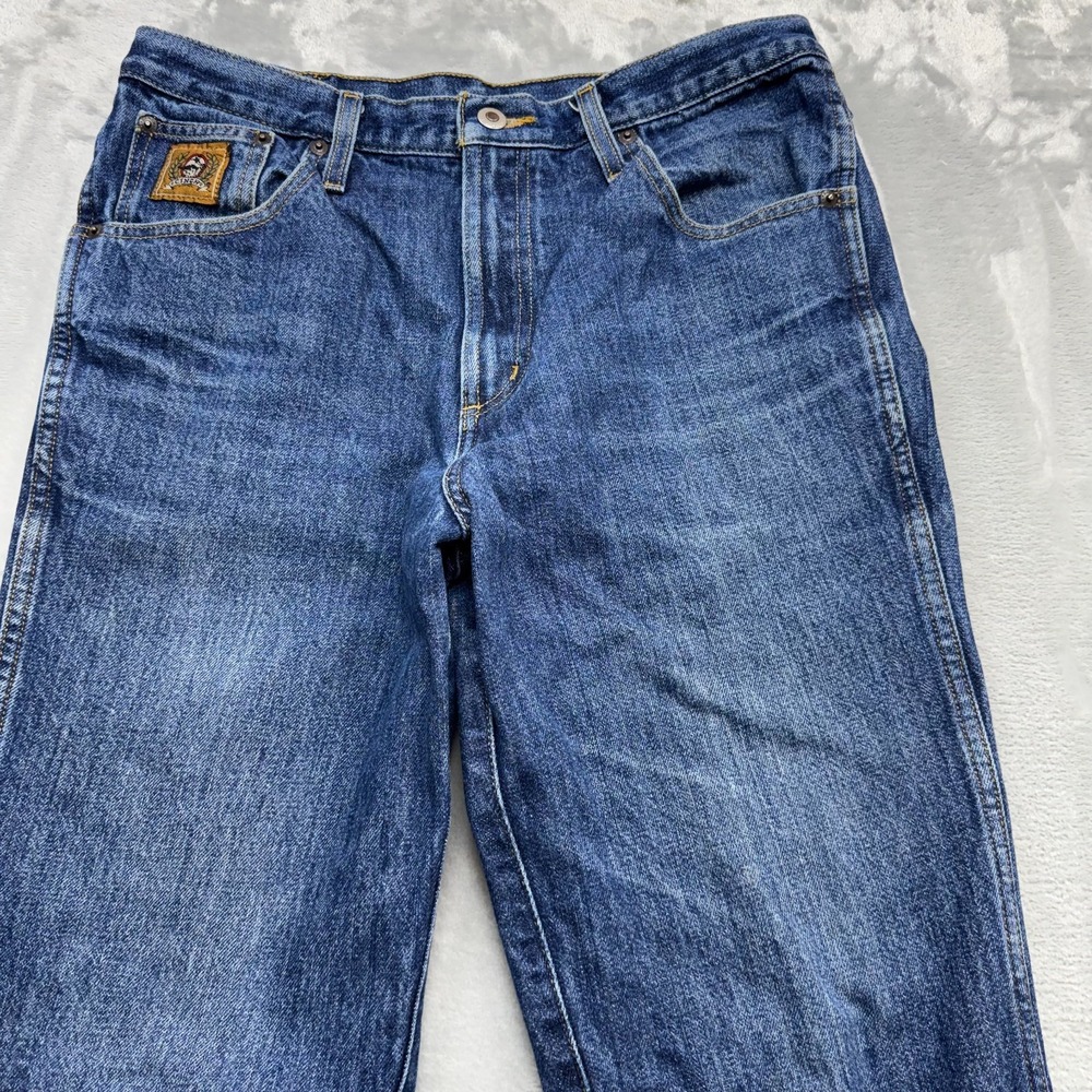 Cinch Jeans Men's 33x32 Blue Denim Medium Dark Wash Relaxed Fit Boot Cut Western - Picture 2 of 16